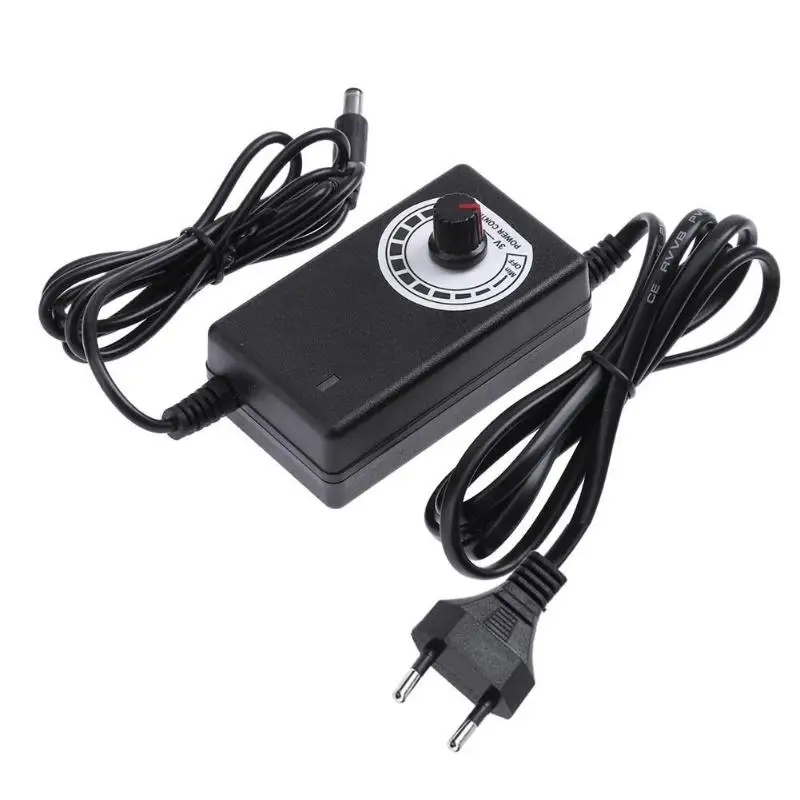 3 12V 2A AC/DC адаптер Регулируемое напряжение питания зарядный для двигателя
