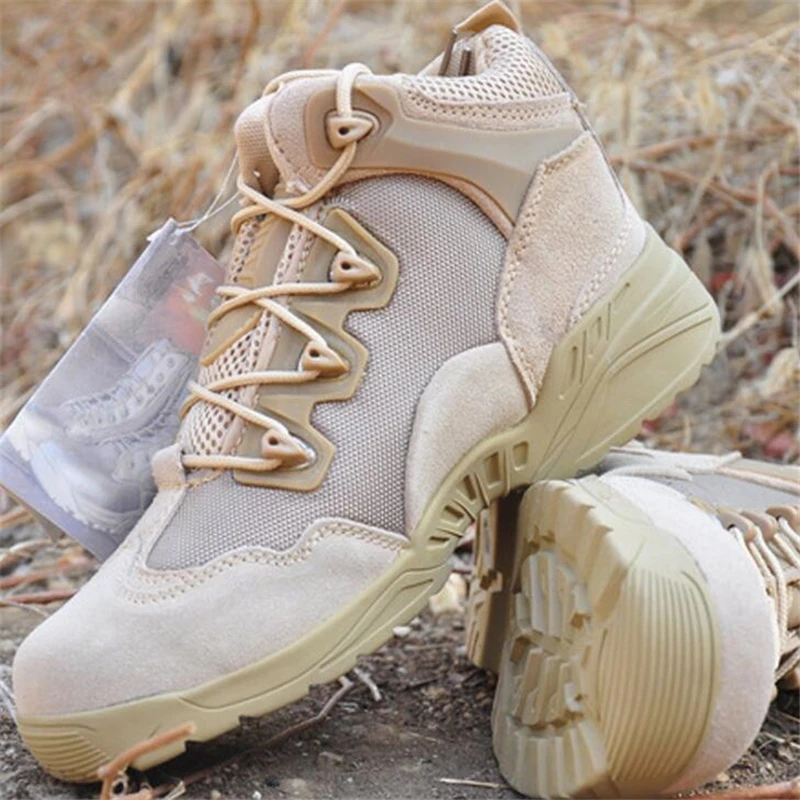 

Low Top Comfortable Army Boots for Men Snow Ankle Boots Tactical Combat Boots Men Military Boots Army Shoes Men Climbing Shoes