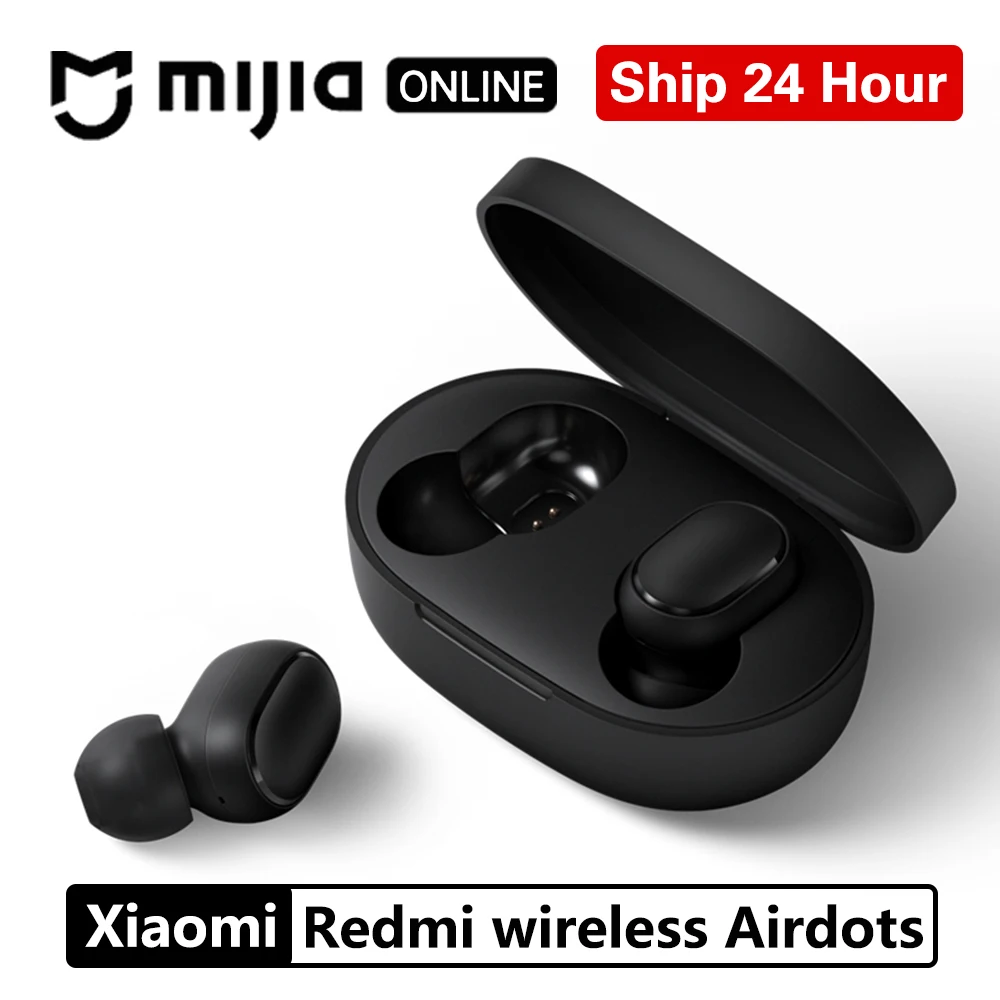 Xiaomi Redmi Airdots TWS Bluetooth 5,0 наушники стерео беспроводные активные шумоподавления с микрофоном свободные Наушники управление AI
