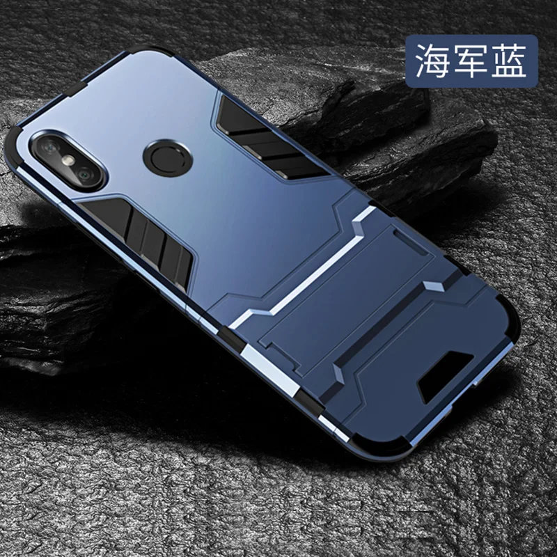 Armor Case For Xiaomi Redmi Note 6 Pro Cover Hybrid Hard Xiao Cases Mi A2 Lite Stand |