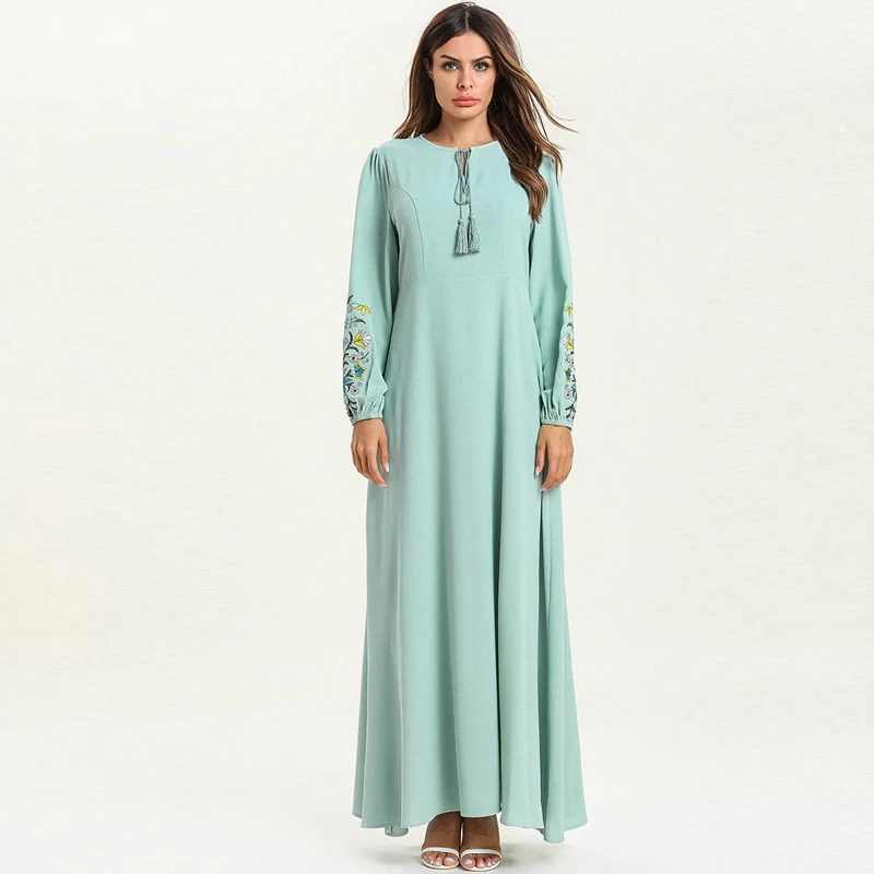 Vestidos Кафтан Дубай абайя Турция Ислам Мусульманский хиджаб платье Абая для женщин
