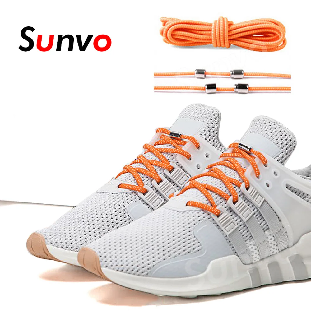 

Sunvo No tie Shoelaces Round Elastic Shoe Laces For Kids and Adult Sneakers Shoelace Quick Lazy Laces Shos Strings Accessories