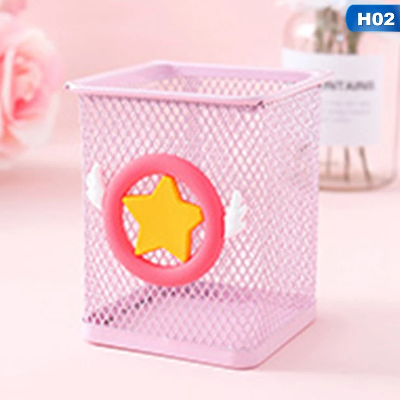 1 шт. Kawaii розовый единорог кактус Фламинго квадратный канцелярский ящик для хранения управление чехол Подставка для ручек и карандашей подставка студенческие канцелярские принадлежности - Цвет: H02