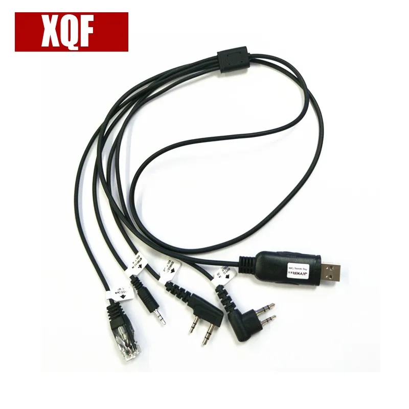 

USB-кабель для программирования XQF 4 в 1, адаптер для BAOFENG UV-5R 666S 777S 888S Radio PUXING QUANSHENG TYT HYT