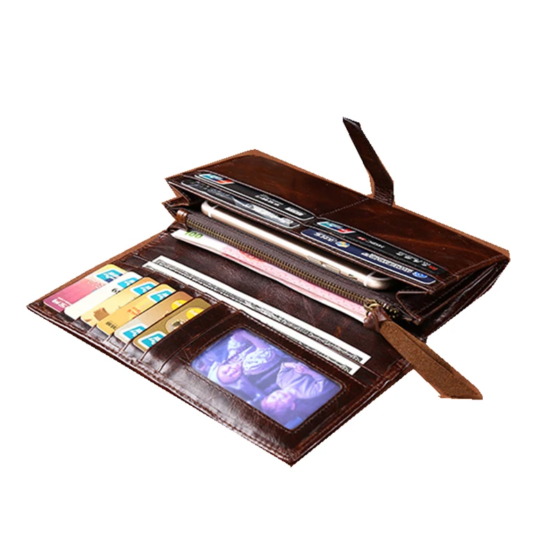 2018 женская сумка клатч из коровьей кожи Мужской Длинный кошелек натуральной