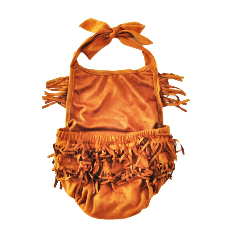 Летний детский комбинезон с бахромой 2017 комбинезоны без рукавов открытой спиной