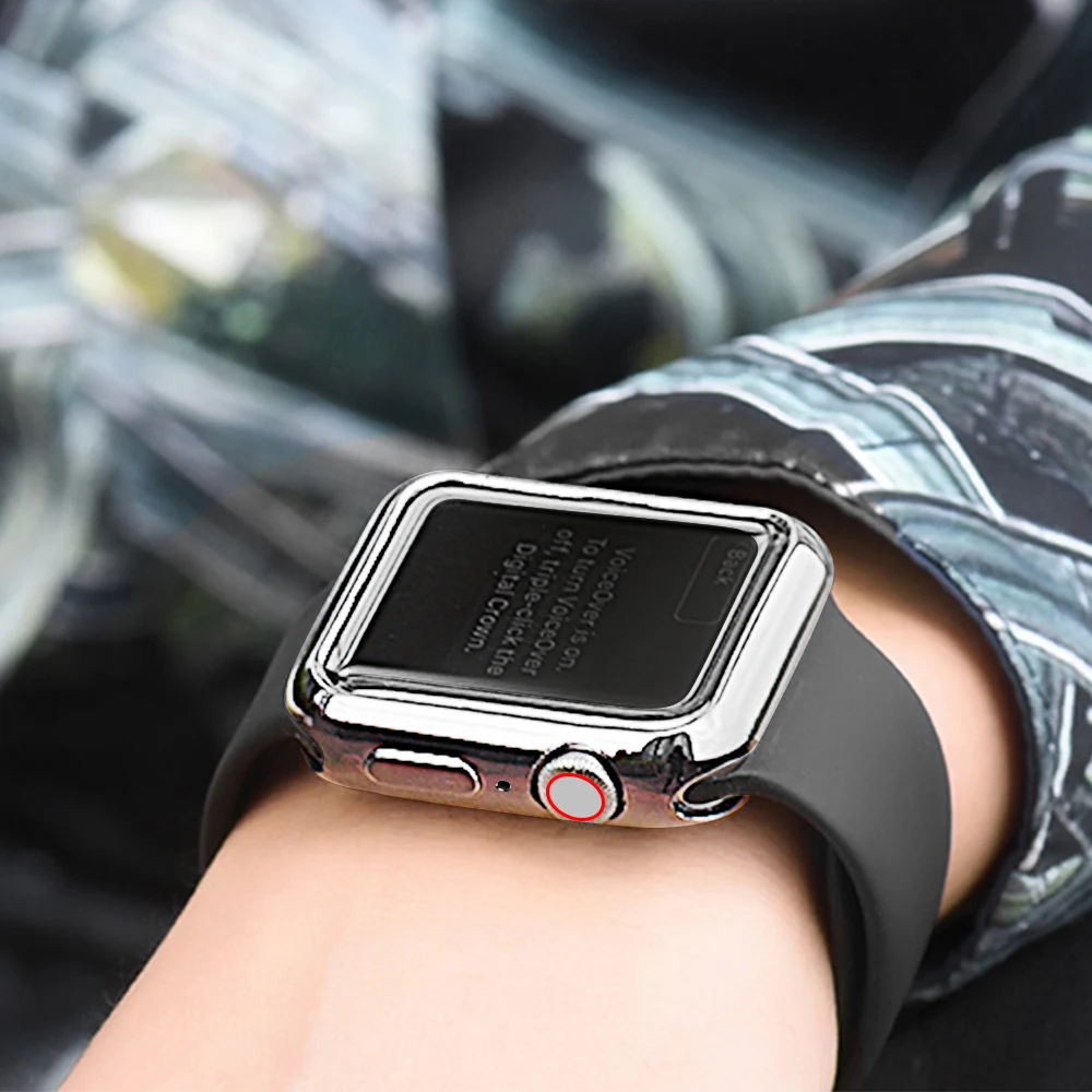 Новые защитные чехлы для Apple Watch 44 мм 40 Iwatch series 4 чехол TPU силиконовый мягкий