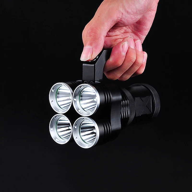 Kaufen 40 Watt Power 4000 Lumen Taschenlampe Xm-l2 Led-taschenlampe Für Angeln Such Große Reichweite Im Freien Remote Tragbare Lampe Duiklamp