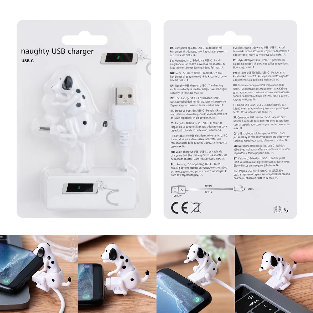 Портативный Забавный Симпатичный USB кабель Type C/Android зарядное устройство для