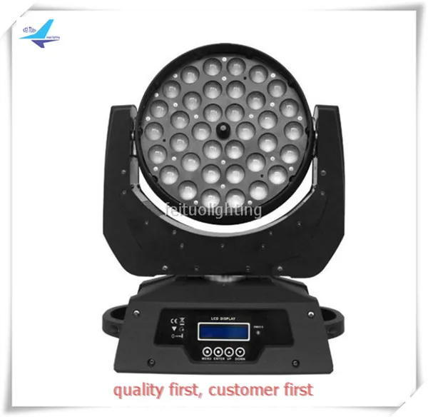 Бесплатная доставка 10 шт. 36x10 zoom wash led RGBW 4in1 Lyre moving head light|lyre led|rgbw 4in1moving |
