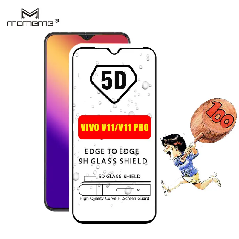 5D полное закаленное стекло для Vivo V11 покрытие Защитная пленка Pro v11pro