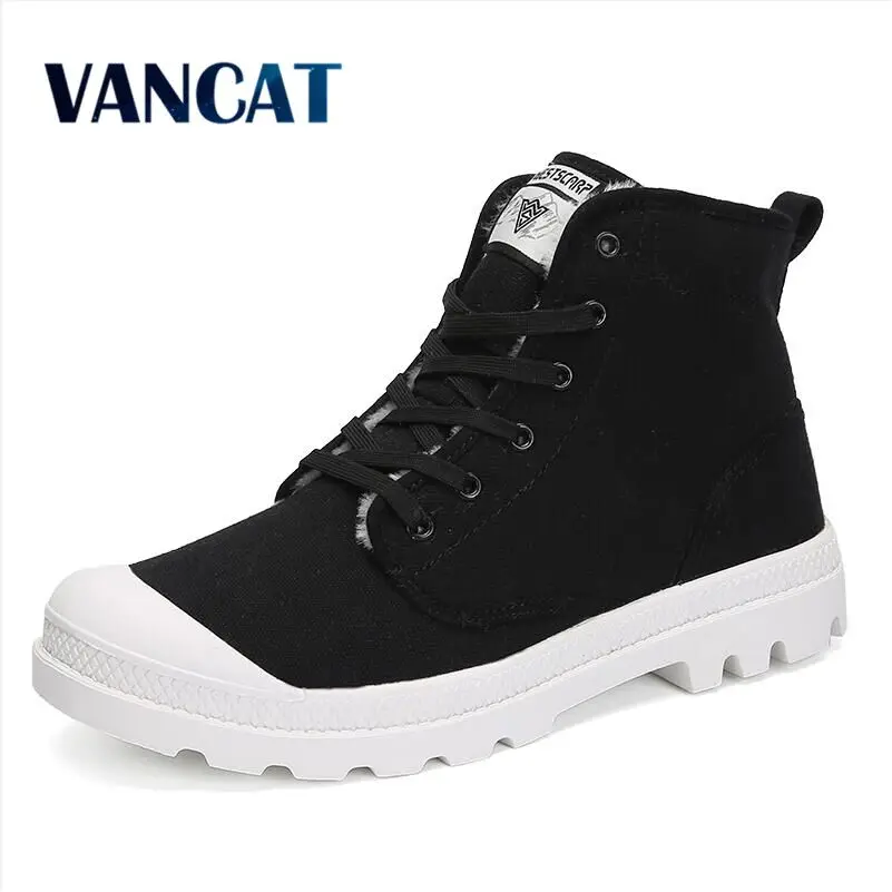 Мужские и женские ботинки VANCAT теплые зимние унисекс с плюшевой подкладкой 36