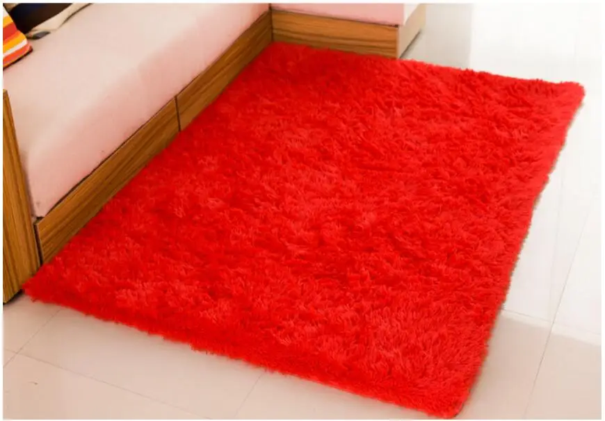 red longer fur Коврик для гостиной/спальни, противоскользящий мягкий, 150 см* 200 см, современный коврик для ковров, белый, розовый, серый, 11 цветов - Цвет: red longer fur