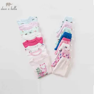 Набор осенней детской одежды DBA8817 dave bella, Детский костюм унисекс, детский пижамный комплект с длинным рукавом, детская одежда