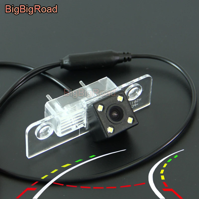 

BigBigRoad Car Intelligent Dynamic Trajectory Tracks Rear View CCD Camera For Ford Mondeo MK2 MK3 / Fiesta ST / Classic / Fusion