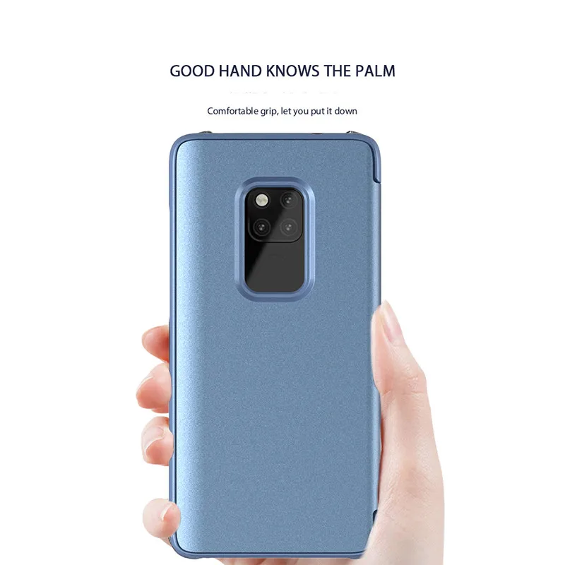 Для Huawei Honor 8X Smart флип-чехол с зеркалом для P9 P10 MATE 20 PRO Кожаный чехол-подставка Mate