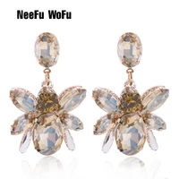 neefu wofu resin earring insect big earrings copper large glass earrings brinco ear oorbellen christmas