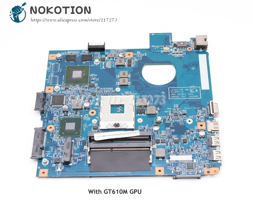 

NOKOTION MBRUY01001 JE40 HR MB 48.4IQ01.041 For Acer asipre 4750 4752 Laptop Motherboard HM65 GT610M DDR3