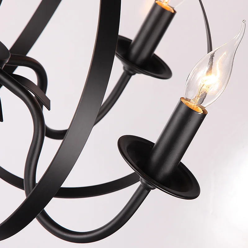 Железная ретро люстра HAIXIANG в европейском стиле простой американский Сельский