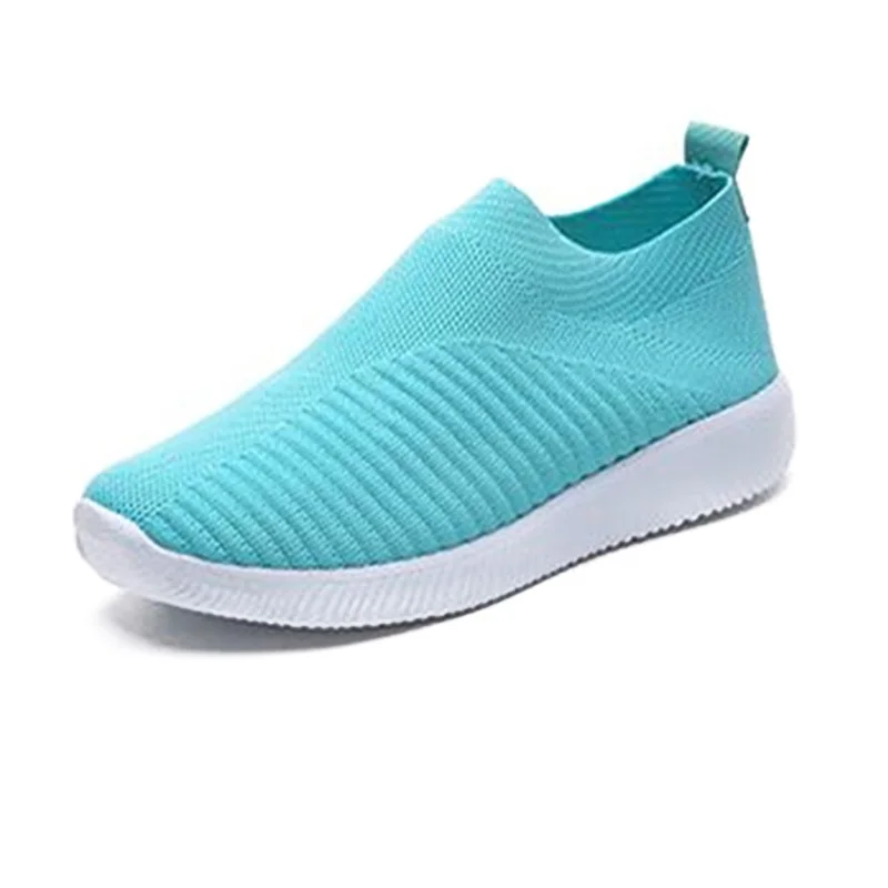 Кроссовки носки женские сетчатые дышащие плоская подошва вязаные мягкие для