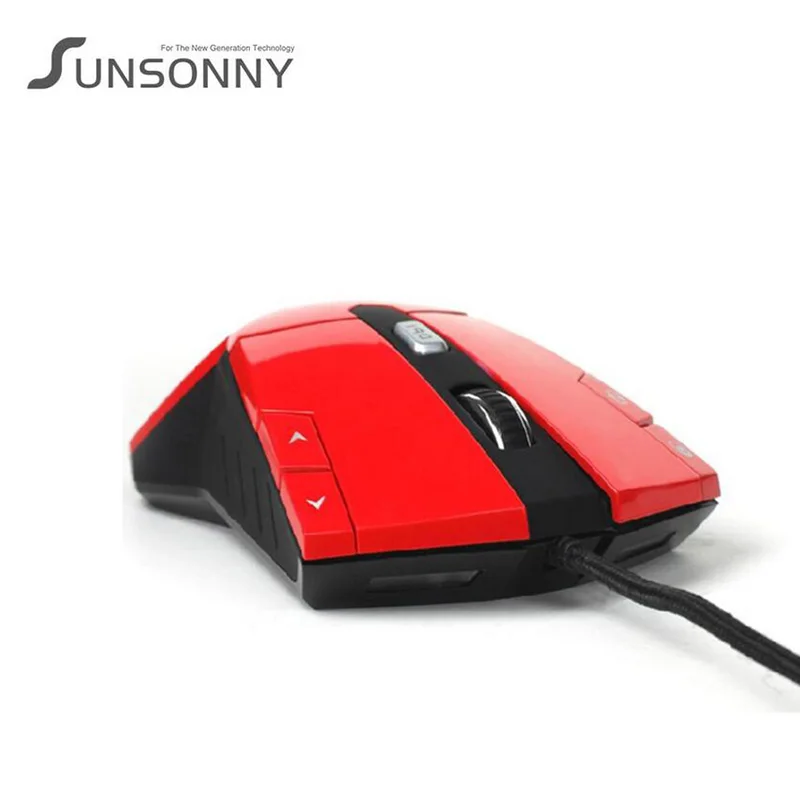 Уникальная проводная мышь Sunsonny с USB и IMP для настольных ПК игр 2500DPI офисный