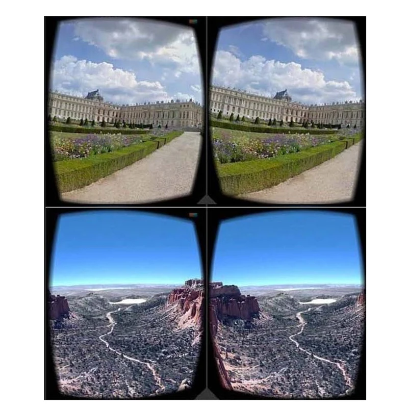 DOITOP DIY картон 3D VR очки бумага виртуальной реальности очки 3D очки шлем для смартфонов гарнитура линзы ограниченного видения коробка A3