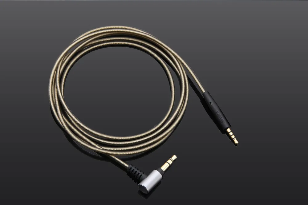 Обновленный сменный посеребренный аудиокабель для наушников Sennheiser mm400-x mm450-x HD500