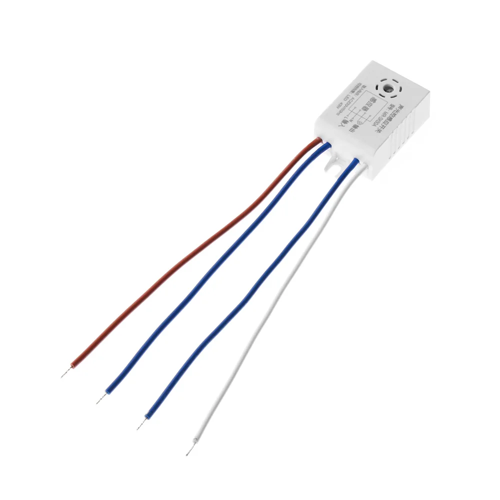 1Pcs 220V Automatic Sound Voice Sensor For On Off Street Light Switch Photo Control 38x21x16mm Home Improvement | Обустройство дома