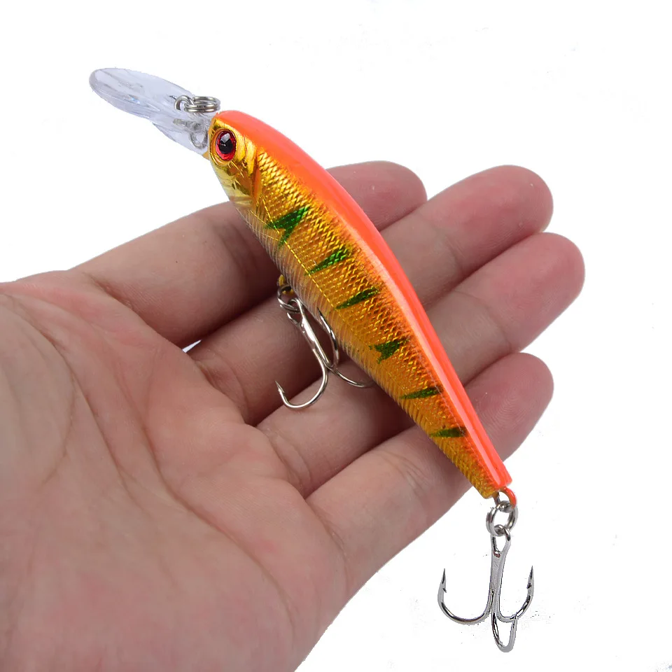 1 шт. Minnow приманки для ловли рыбы высота каблука 10 см/9 г бас Троллинг