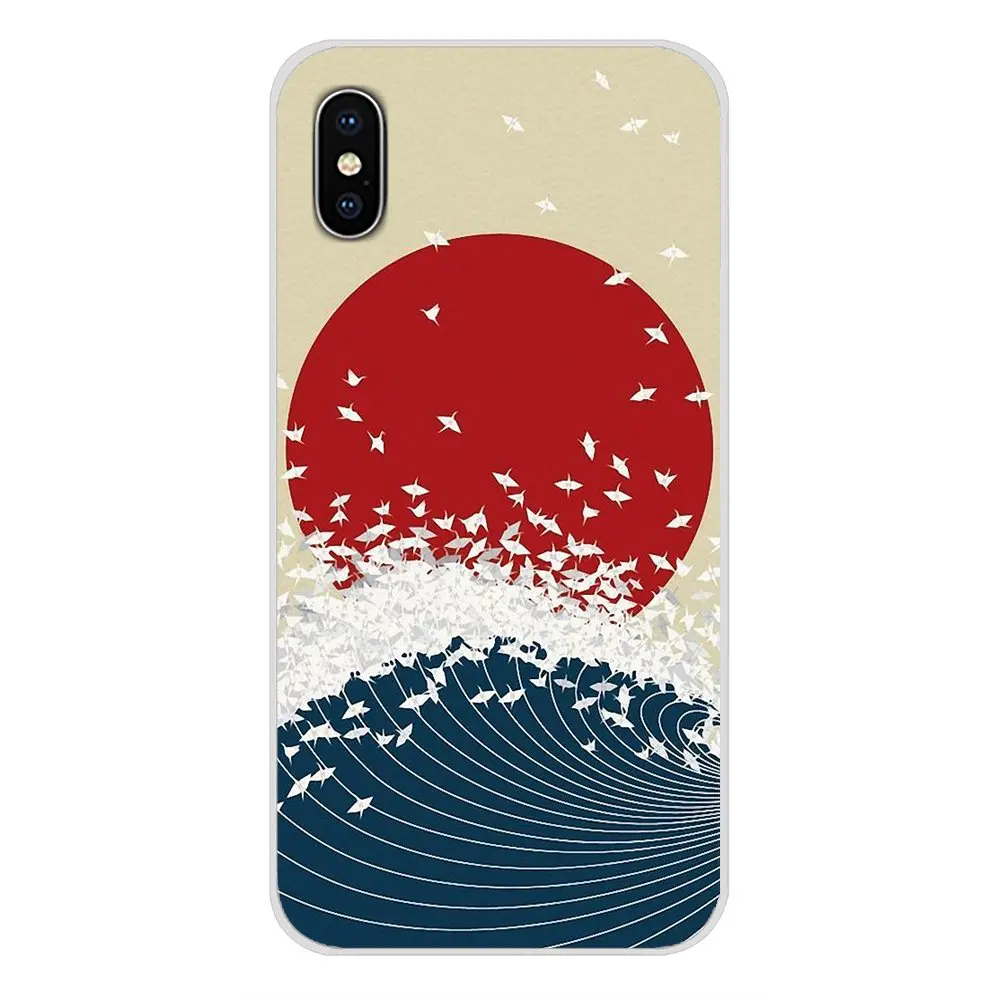 Wave Art японские зеленые аксессуары чехлы для телефонов Чехлы Samsung Galaxy J1 J2 J3 J4 J5 J6 J7 J8