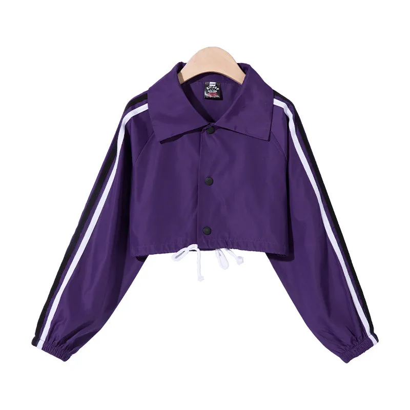 Kids Hip Hop Jazz Dance Costumes Set Fashion Stage Wear Outfits Teenage Girls Crop Jacket Pant Vest 110-160cm |