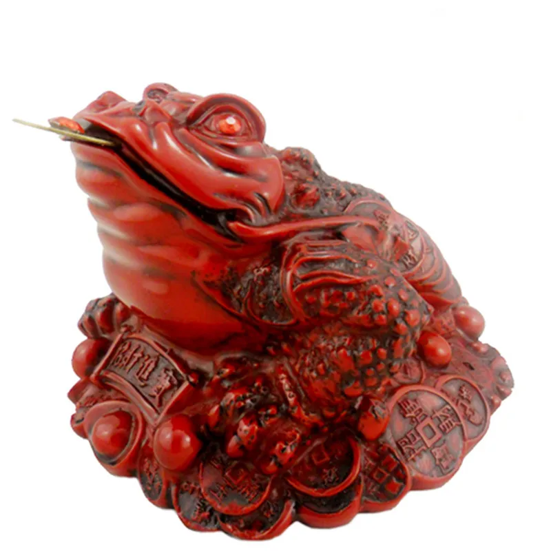 Lucky Fortune Золотой лягушками китайский фэн шуй трехногий украшения в виде жаб