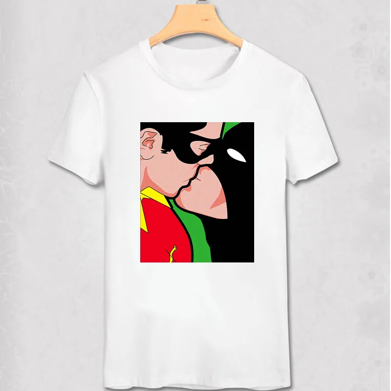Kuso Бэтмен футболка против Супермена geek life style batmen kiss super man хипстерская креативный