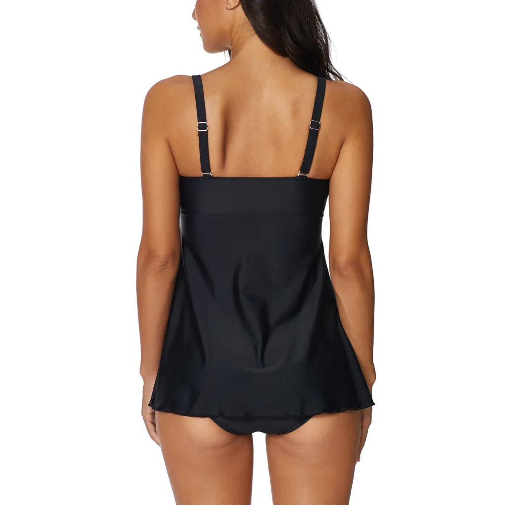 Для женщин 2019 танкини костюм Бикини для леди Двойка купальник пуш ап бюстгальтер