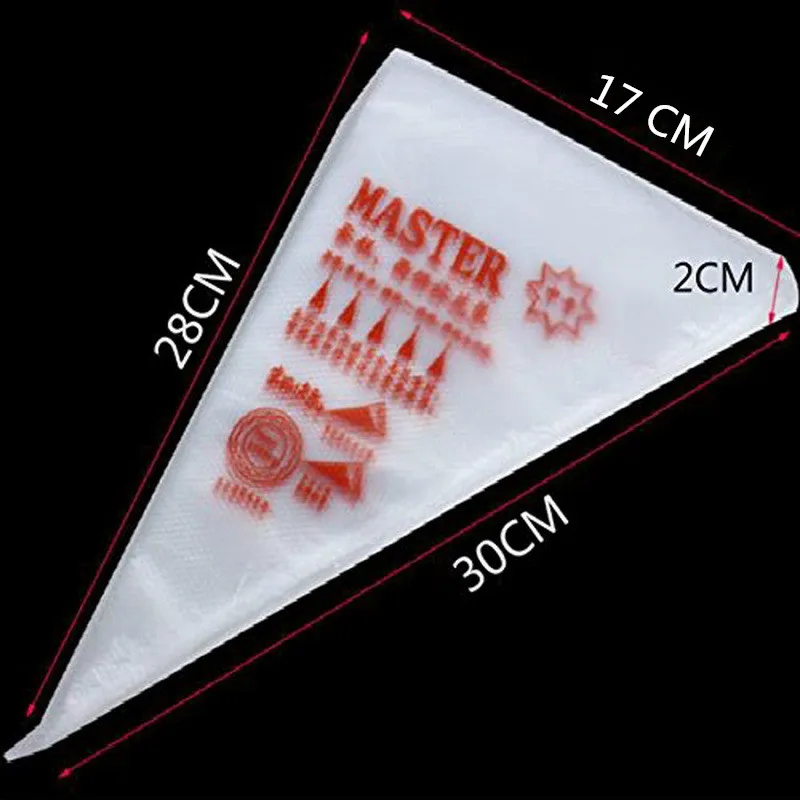 100 шт. Одноразовые Обледенение тортов труб мешки Цветочная модель пицца крем для