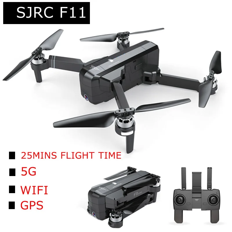 SJRC F11 GPS 5G Wifi FPV с камерой 1080P 25 минут время полета бесщеточный складной селфи RC