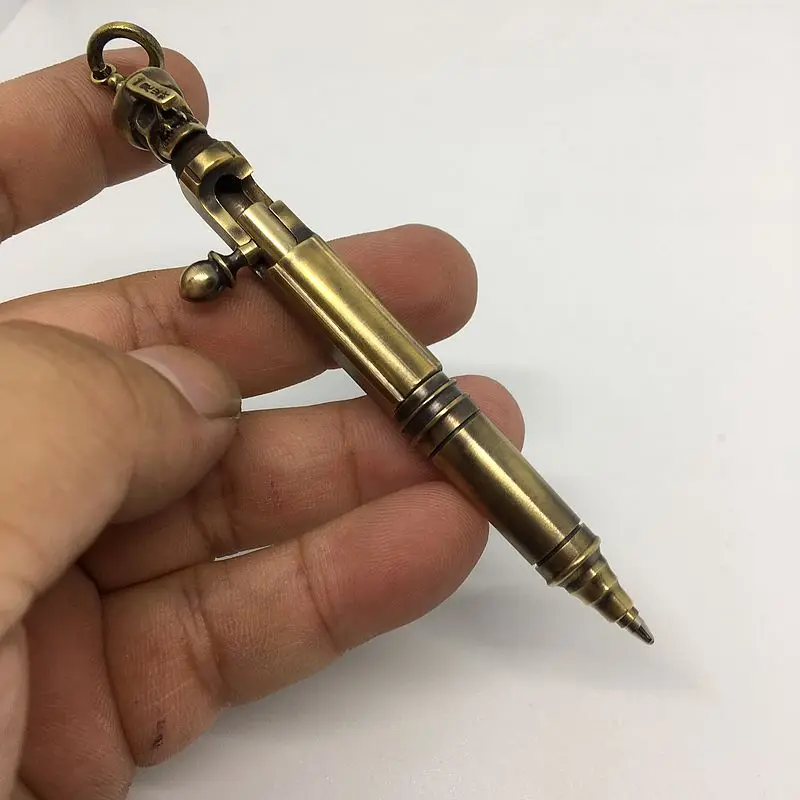 EDC Мини ручка для ключей латунь китайский зомби портативная карманная креативный