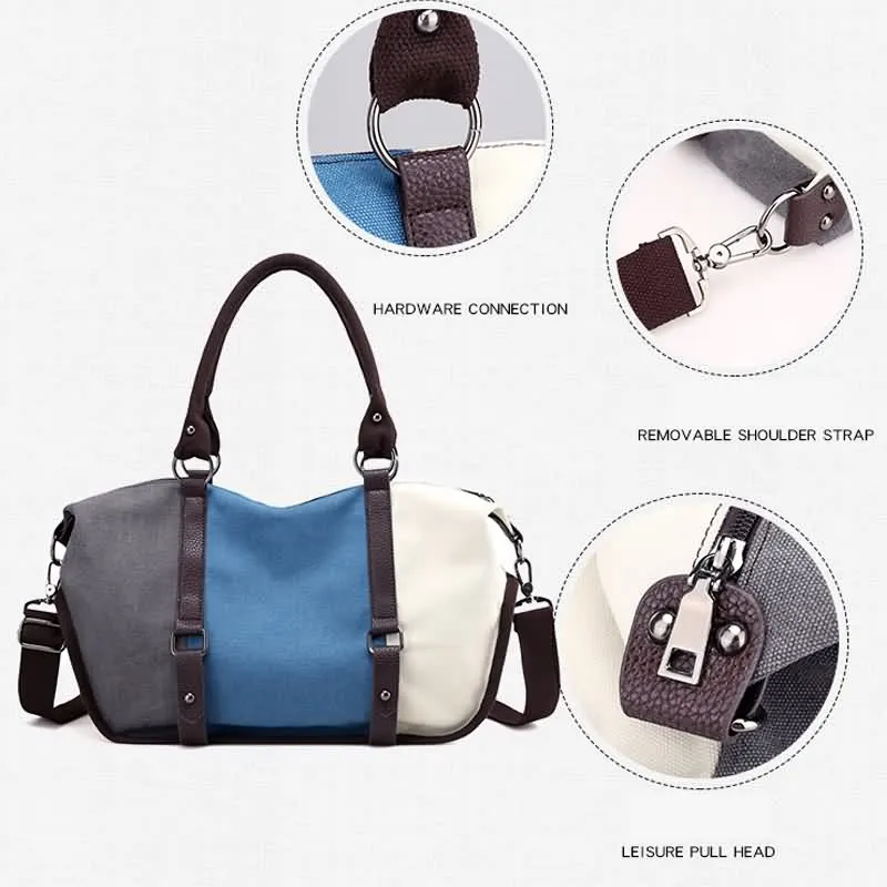 Сумка тоут женская тканевая составного кроя ZD710|bolsa feminina|fashion handbaghandbags fashion |