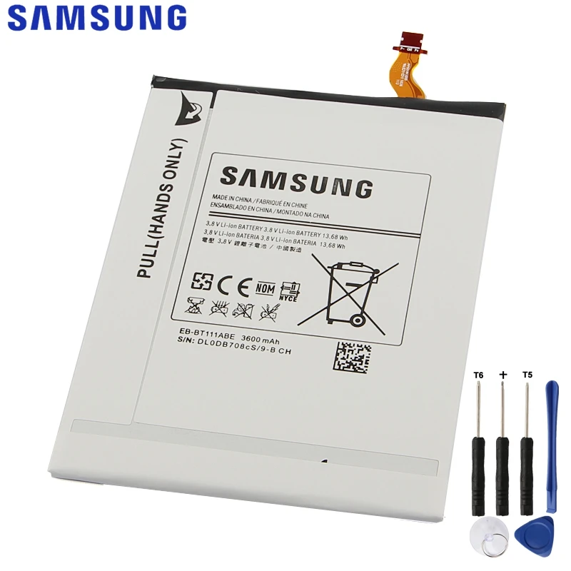 Оригинальная замена Батарея для SAMSUNG T115 T116 SM-T110 SM-T111 EB-BT111ABC EB-BT111ABE EB-BT115ABC EB-BT115ABE 3600 мА-ч