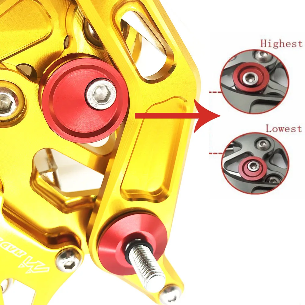 Для KAWASAKI Z900 CNC Регулируемые подножки для ног Rider Rearsets педаль для ног