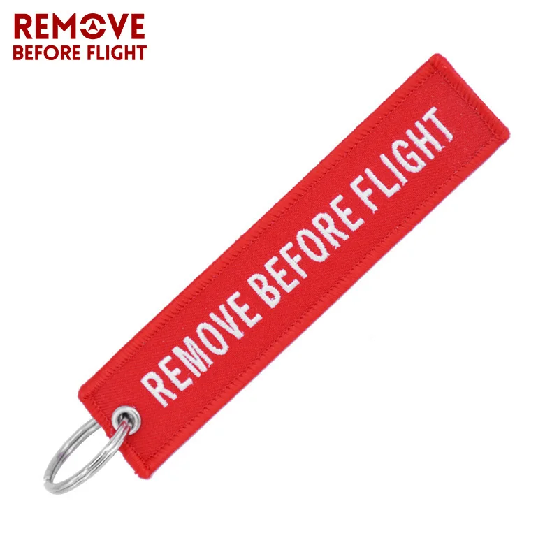 2 PC Remove Before Flight Keychain 1PC I Love Flying Bag Key Chain Charm Pendant Embroidery Label for Car Keyrings Aviation Gift |