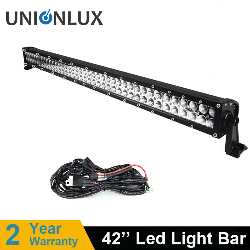 

Straight led light bar 42inch 240w COMBO dual row Driving Offroad Car Tractor Truck 4x4 SUV ATV 12v 24v IP67 LED WORK LIGHT BAR