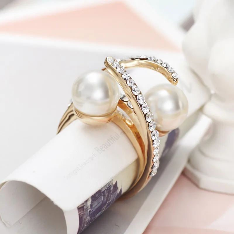 Neoglory элегантные кольца стразы свадебные брендовые дизайнерские подарки