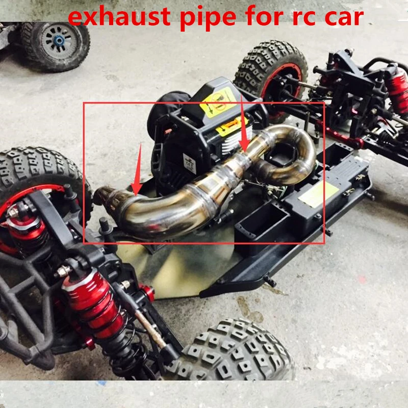 Выхлопная труба двигателя для 1/5 rc 4wd Losi Desert Buggy XL DBXL RCMK с дистанционным