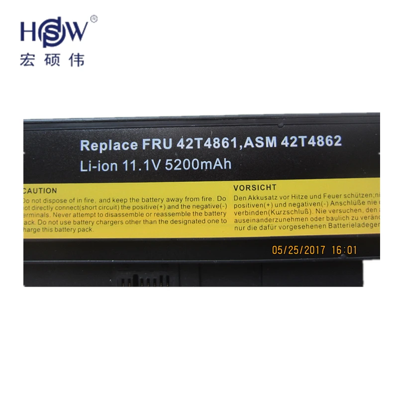 Аккумулятор HSW для ноутбука Lenovo thinkpad X230 X230I 0A36281 0A36282 42T4863 42Y4834 0A36283 45N1023