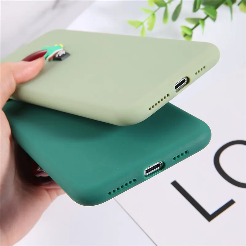 Lovebay 3D Relief Plant Soft Phone Case For iPhone X XS Max XR Green Cactus TPU Silicone Cover 8 7 6 6s Plus Capas |
