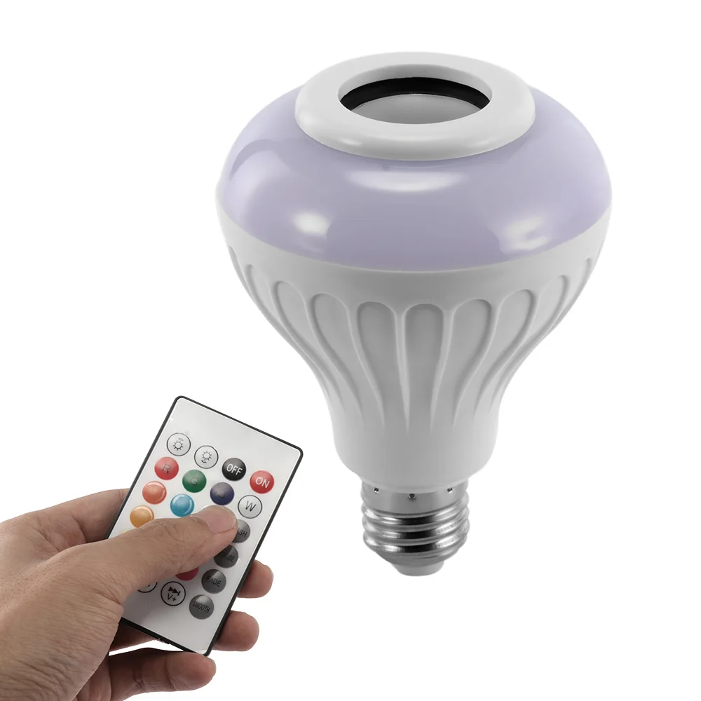 Vintagelll Беспроводной Bluetooth Динамик 12 W RGB лампы светодиодный 110 V 220 E27 Smart