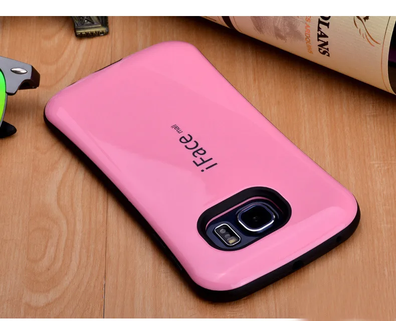iFace Mall для samsung Galaxy s6 s7 s8 plus S9 plus чехол PC TPU задняя крышка Роскошный глянцевый пластиковый чехол s милый Fundas