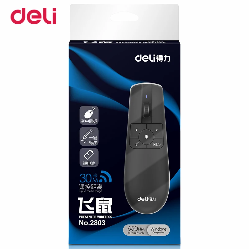 

Deli Violet Laser High Power Laser Pen For Presenter Cute Pen With School Accessoty Stationery Side Presenter For Office