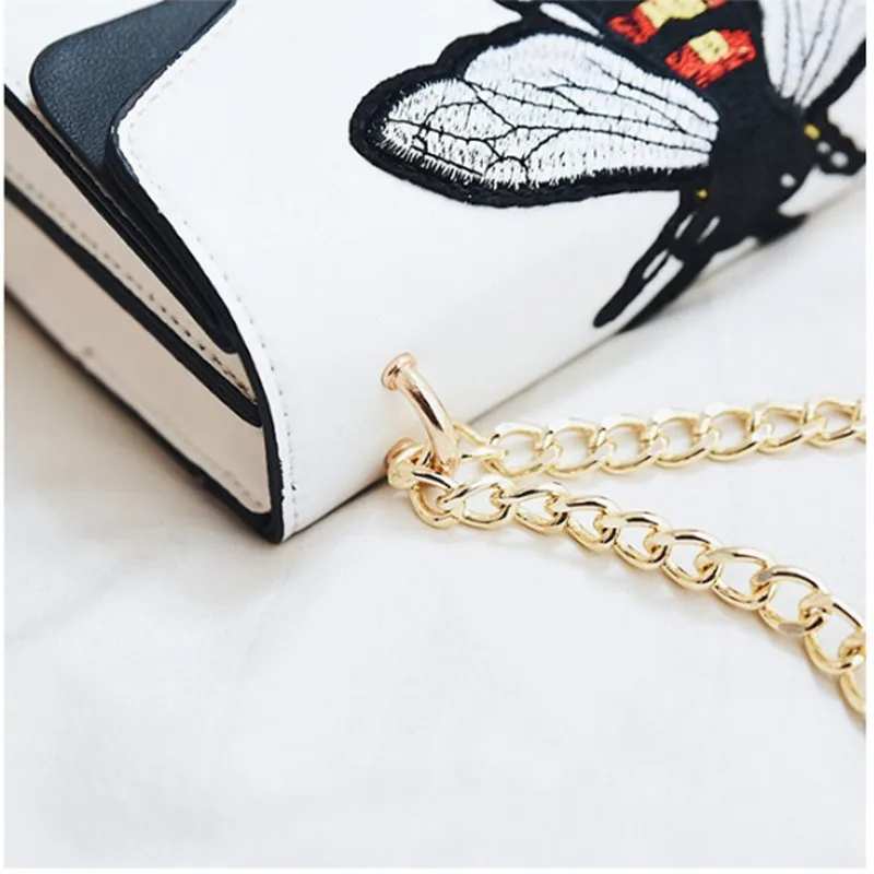 2019 Роскошные брендовые дизайнерские сумки с вышивкой новая цепочка Пчелой